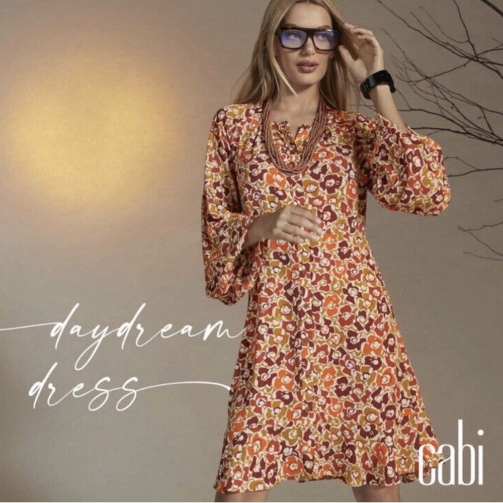 Cabi Daydream Dress NWOT, Size Small, Retro Florals